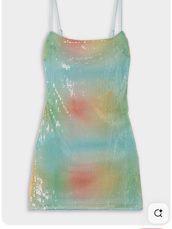STAUD Dresses & Skirts - STAUD Pale Blue Sequin Slip Dress